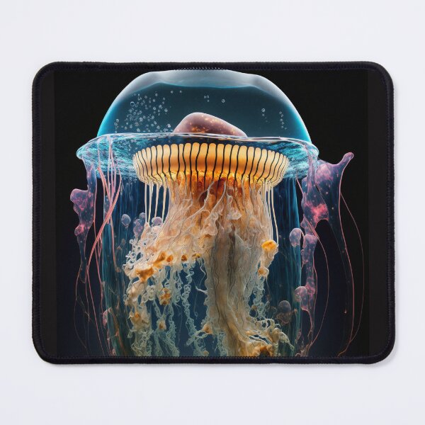 Item preview, Jellyfish Enigma: An enigmatic display of oceanic art designed and sold by AstralArtisan.
