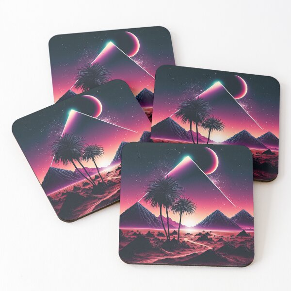 Item preview, Beneath the Neon Stars: A Synthwave Odyssey designed and sold by Mullet Monkey.