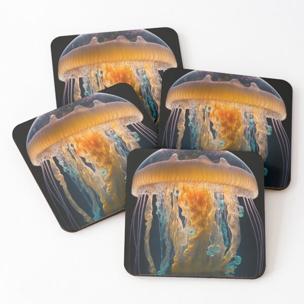 Item preview, Jellyfish Illusion: A mesmerizing display of oceanic art designed and sold by AstralArtisan.
