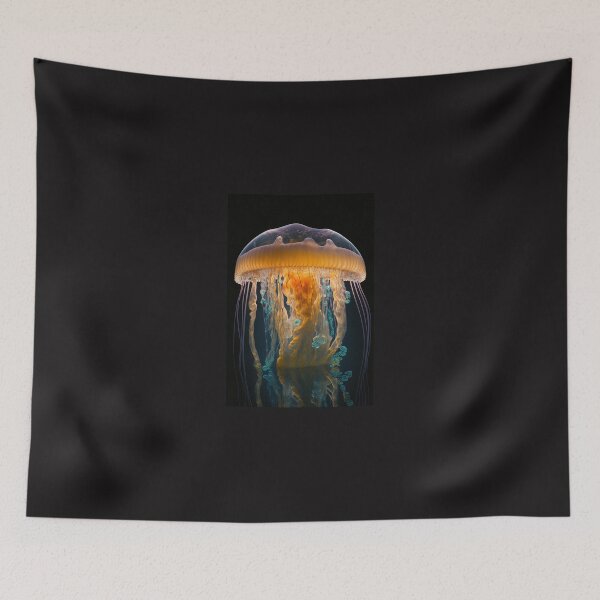 Item preview, Jellyfish Illusion: A mesmerizing display of oceanic art designed and sold by AstralArtisan.
