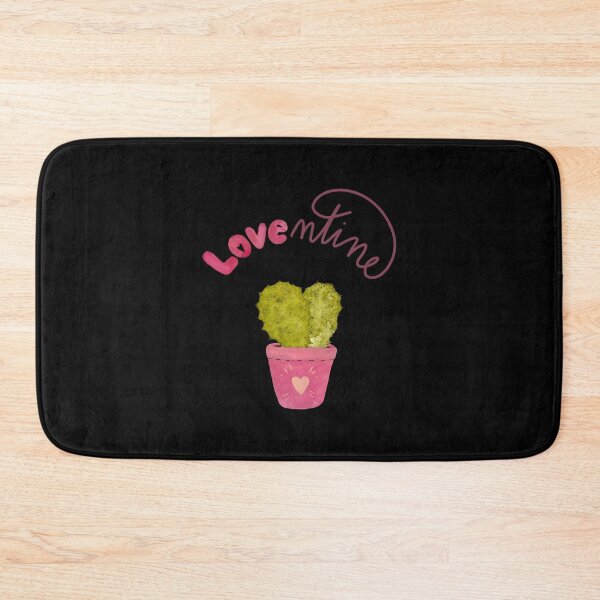 Item preview, Card love text cactus pink watercolor illustration black designed and sold by Yana Mustafina | Boho Soulful Designs.