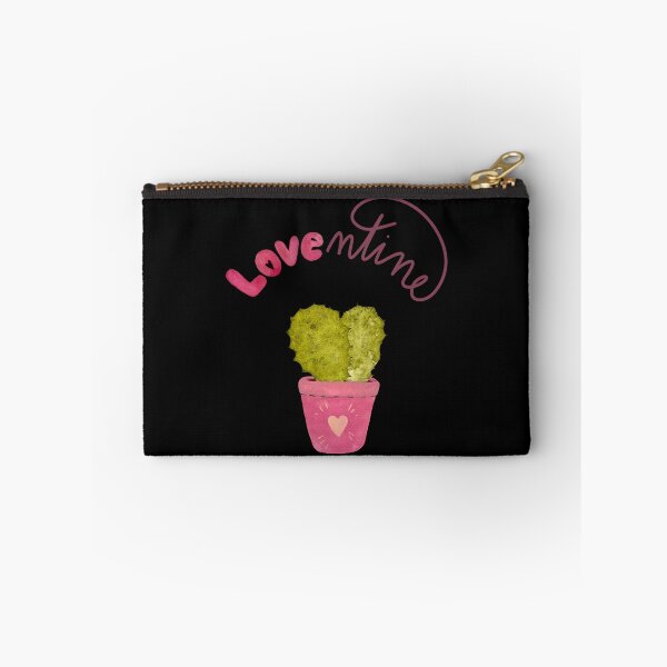 Item preview, Card love text cactus pink watercolor illustration black designed and sold by Yana Mustafina | Boho Soulful Designs.