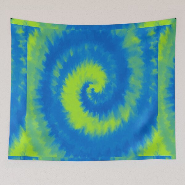 Item preview, Colorful Swirl in Blue & Phosphoric Green Pattern 26 designed and sold by Manal-Patterns.
