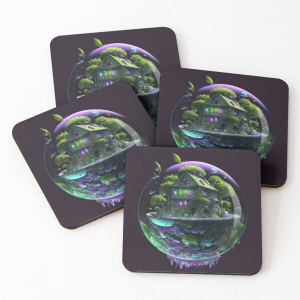 Item preview, satellites water bright purple light glass dots notes designed and sold by sammgdesign.