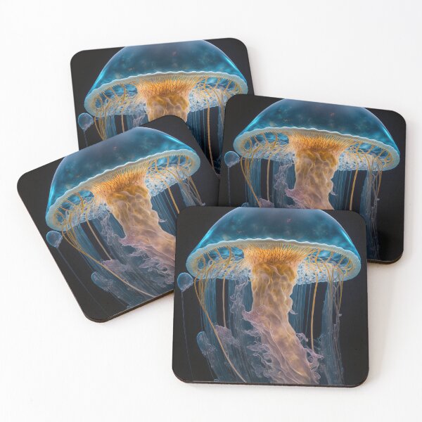 Item preview, Jellyfish Fantasy: A captivating display of oceanic art designed and sold by AstralArtisan.