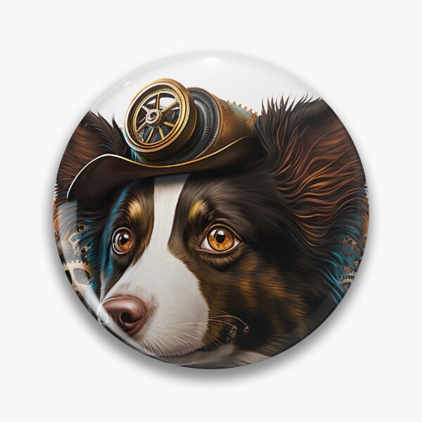 Item preview, Border Collie steampunk designed and sold by DigitalRiggs.