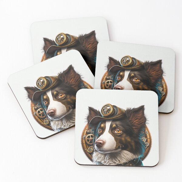 Item preview, Border Collie steampunk designed and sold by DigitalRiggs.