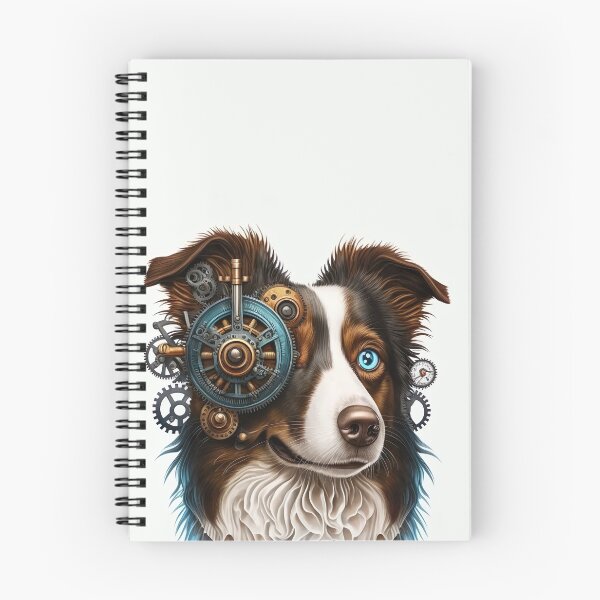 Item preview, Border Collie steampunk designed and sold by DigitalRiggs.