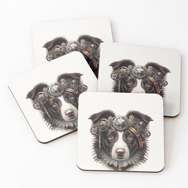 Item preview, Border Collie steampunk designed and sold by DigitalRiggs.