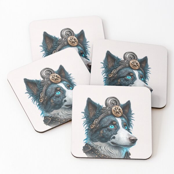Item preview, Border Collie steampunk designed and sold by DigitalRiggs.