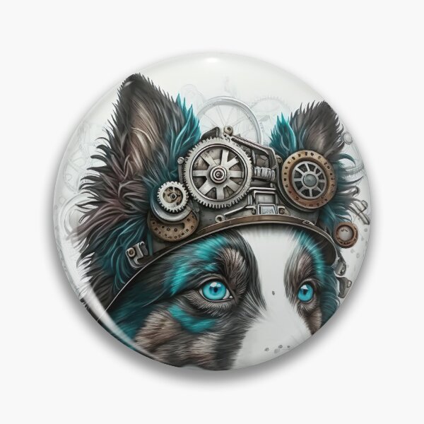 Item preview, Border Collie steampunk designed and sold by DigitalRiggs.