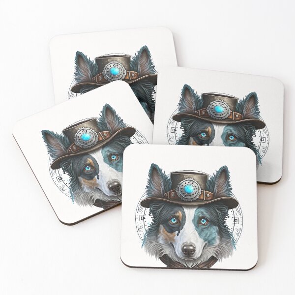 Item preview, Border Collie steampunk designed and sold by DigitalRiggs.