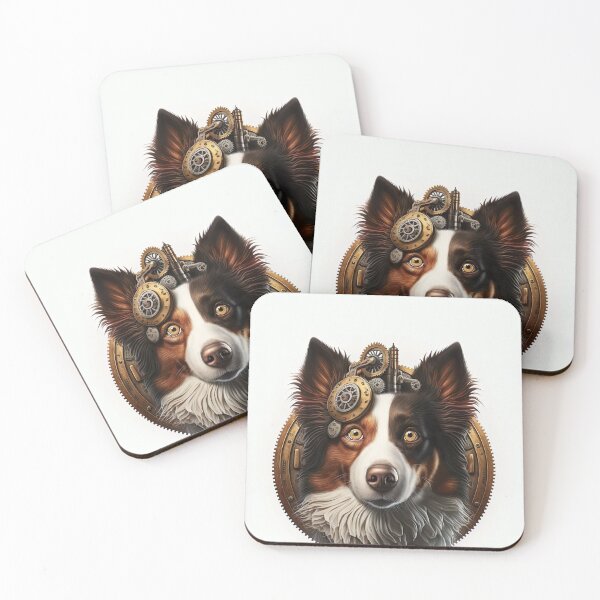 Item preview, Border Collie steampunk designed and sold by DigitalRiggs.