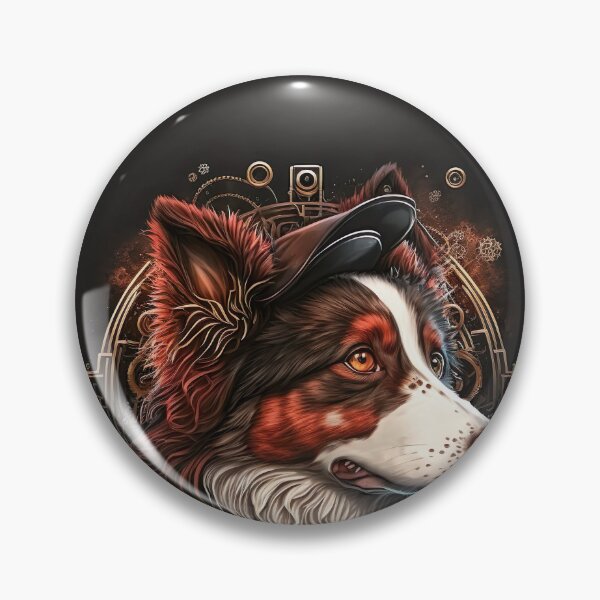Item preview, Border Collie steampunk designed and sold by DigitalRiggs.
