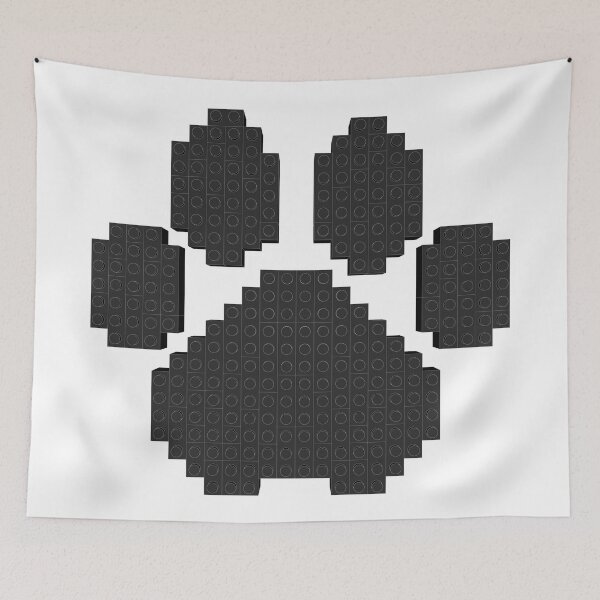 Item preview, Black Dog Pawprint Building Blocks designed and sold by Almdrs.