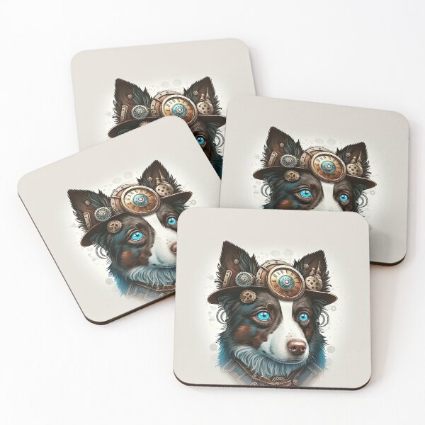 Item preview, Border Collie steampunk designed and sold by DigitalRiggs.