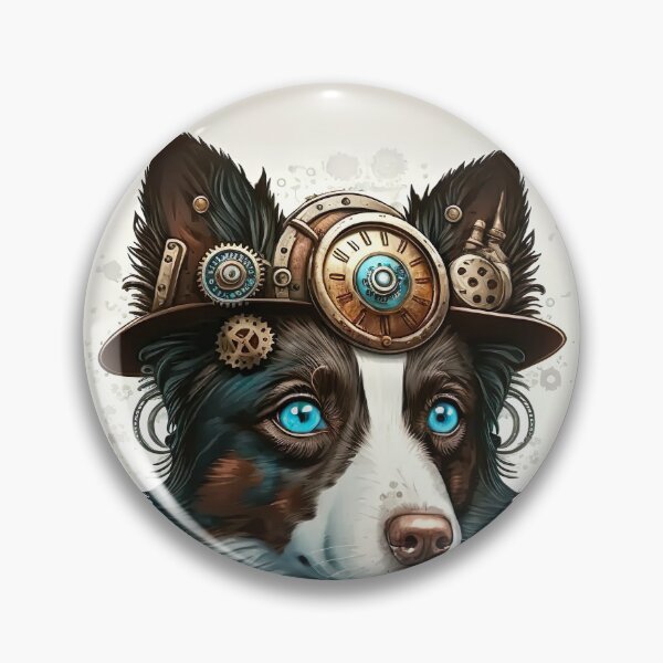 Item preview, Border Collie steampunk designed and sold by DigitalRiggs.
