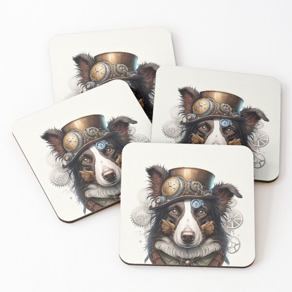 Item preview, Border Collie steampunk designed and sold by DigitalRiggs.
