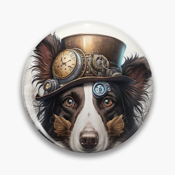 Item preview, Border Collie steampunk designed and sold by DigitalRiggs.