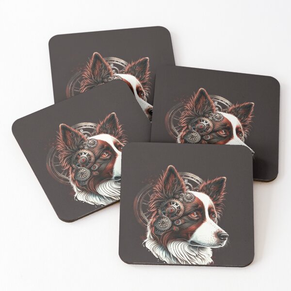 Item preview, Border Collie steampunk designed and sold by DigitalRiggs.