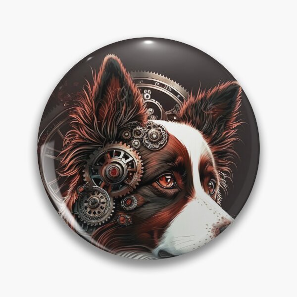 Item preview, Border Collie steampunk designed and sold by DigitalRiggs.