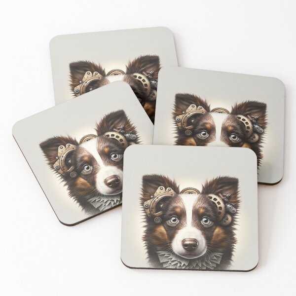Item preview, Border Collie steampunk designed and sold by DigitalRiggs.