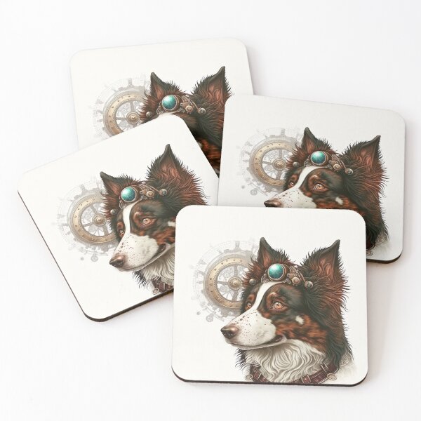 Item preview, Border Collie steampunk designed and sold by DigitalRiggs.