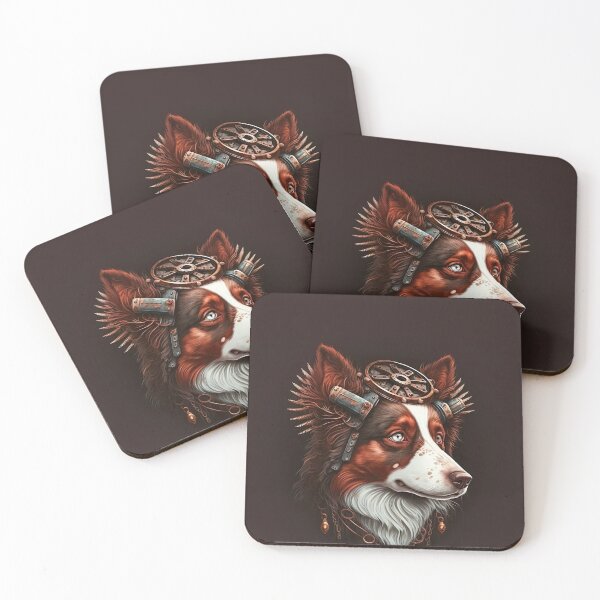Item preview, Border Collie steampunk designed and sold by DigitalRiggs.