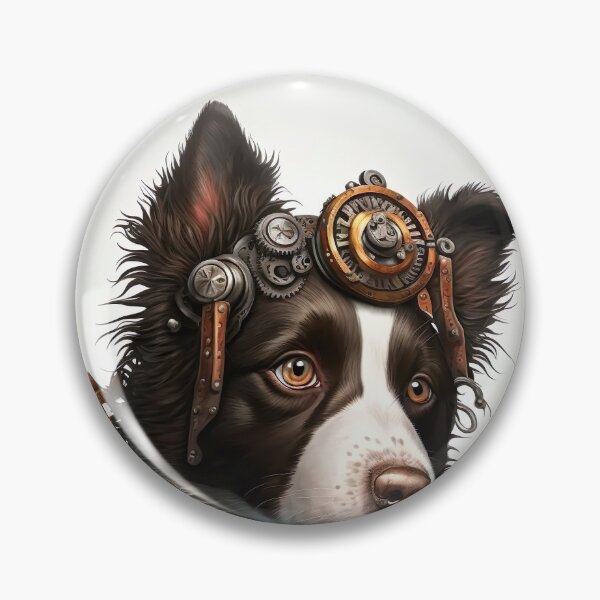 Item preview, Border Collie steampunk designed and sold by DigitalRiggs.