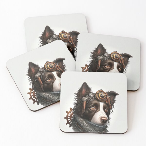 Item preview, Border Collie steampunk designed and sold by DigitalRiggs.
