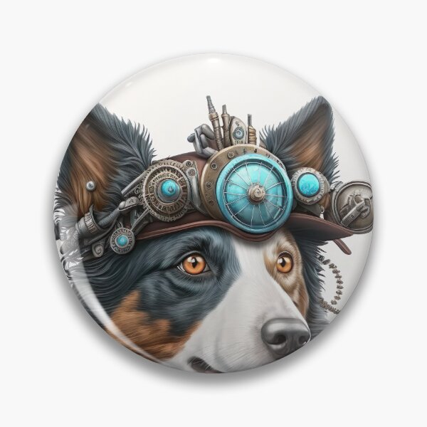 Item preview, Border Collie steampunk designed and sold by DigitalRiggs.
