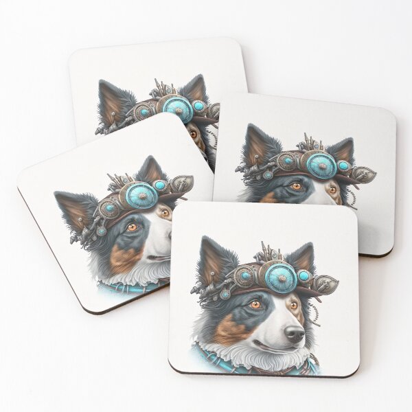 Item preview, Border Collie steampunk designed and sold by DigitalRiggs.