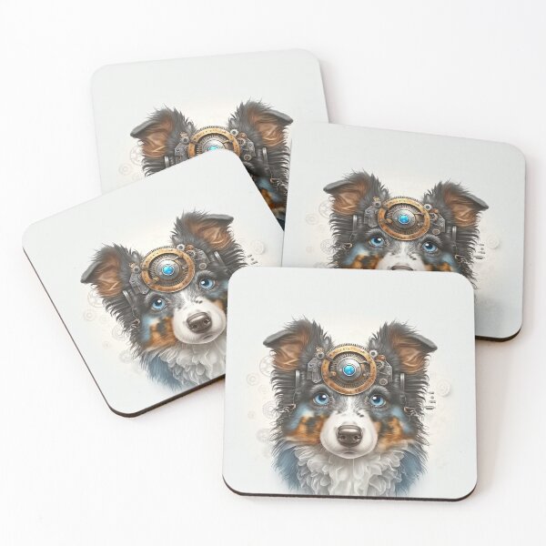 Item preview, Border Collie steampunk designed and sold by DigitalRiggs.