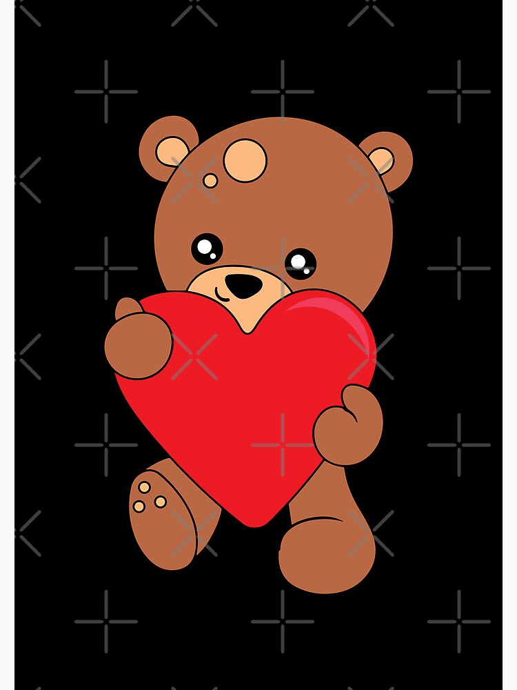 Saint Valentin Nounours Avec Un Coeur Nounours St Valentin