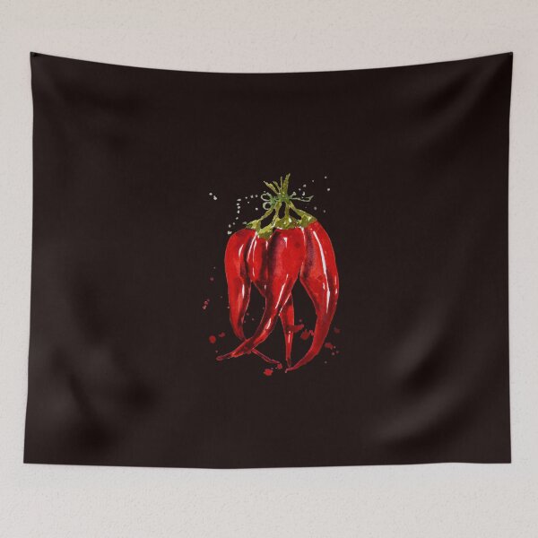 Item preview, Hot red pepper watercolor designed and sold by VittaArtDream.