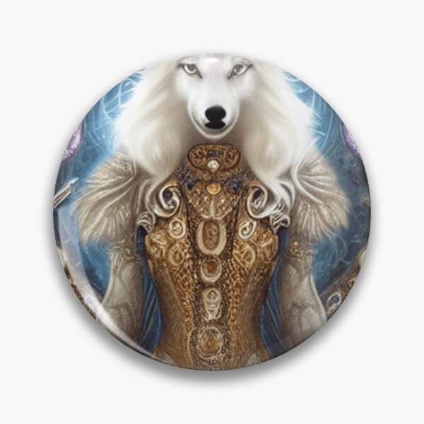 Item preview, Whimsical steampunk charming white wolf designed and sold by Trace1234.
