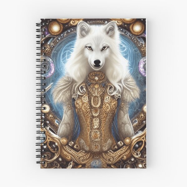 Artikelvorschau, Wunderlicher steampunk bezaubernder weißer Wolf entworfen und verkauft von Trace1234.