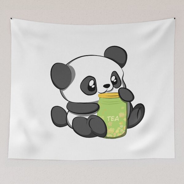 Item preview, Panda Holding Tea Jar designed and sold by DreamFruit11.