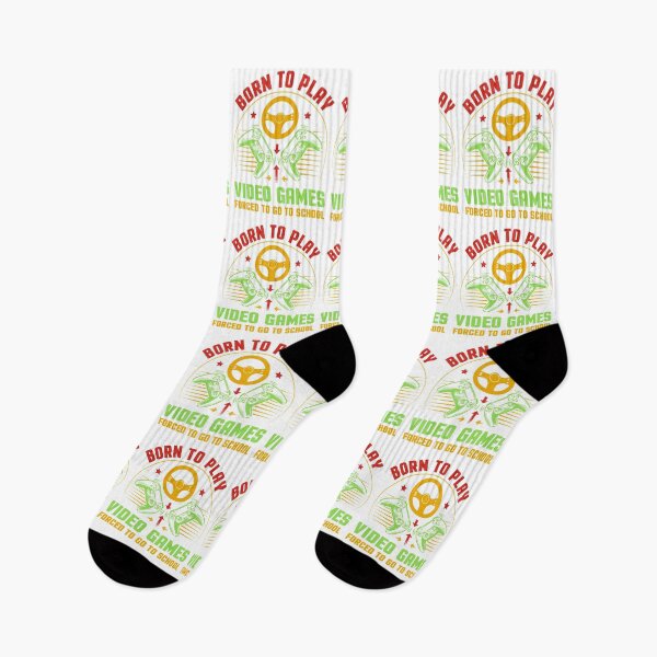 Item preview, Born To Play Video Games Forced To Go To School Great Gift For Video Game Lovers - Funny Gamers designed and sold by naworas.