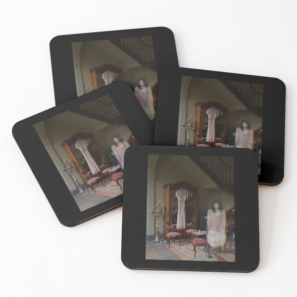 Item preview, Lady Of The House - Eerie Ghost Photography Collage Spooky Mansion Phantom Unsettling Liminal Space designed and sold by cheeseykat-art.