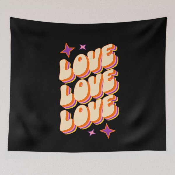 Item preview, Love Love Love - Retro designed and sold by Trinket-Trickster.