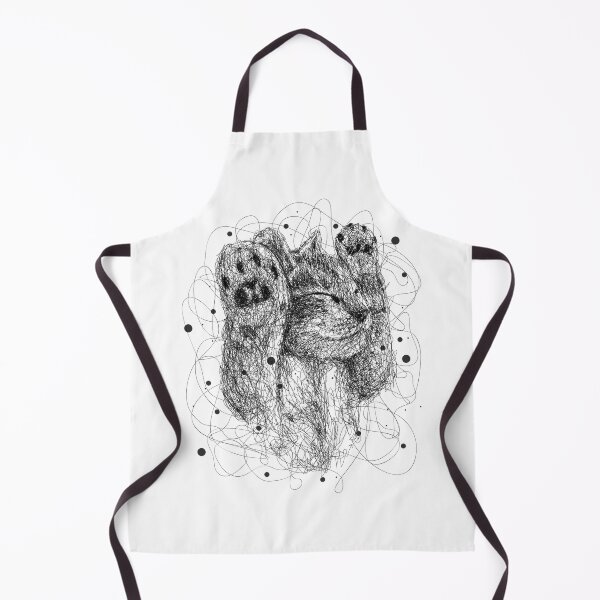 Item preview, Cat drawing with scribble art style designed and sold by KondeHipe.