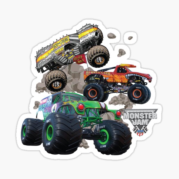 Monster Truck Stickers Pack, Cool Graffiti Truck Car Stickers