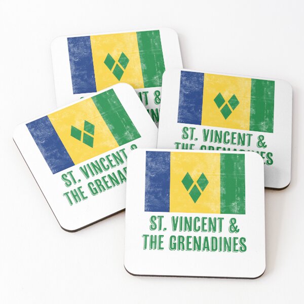 Item preview, Flag of Saint Vincent and the Grenadines "Grunge" look. designed and sold by KTSubz Faith & Fun Designs.