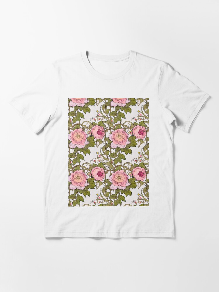 Vintage Pink Rose Pattern