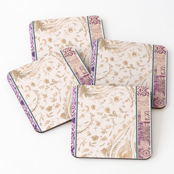 Item preview, Watercolor effect Indian border designs designed and sold by SimplyKitsch1.