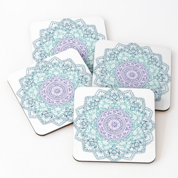 Item preview, Teal and Purple Mandala designed and sold by SenjaCarter.