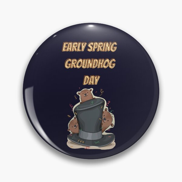Item preview, Early Spring Groundhog Day designed and sold by ZubiyaArt.