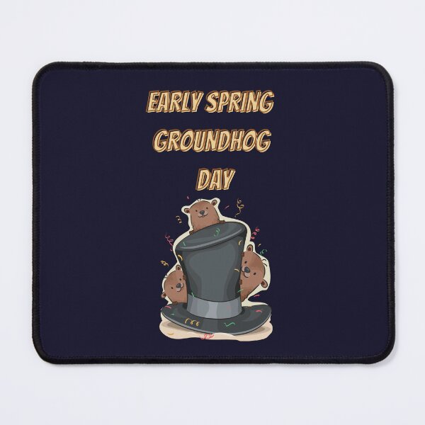 Item preview, Early Spring Groundhog Day designed and sold by ZubiyaArt.