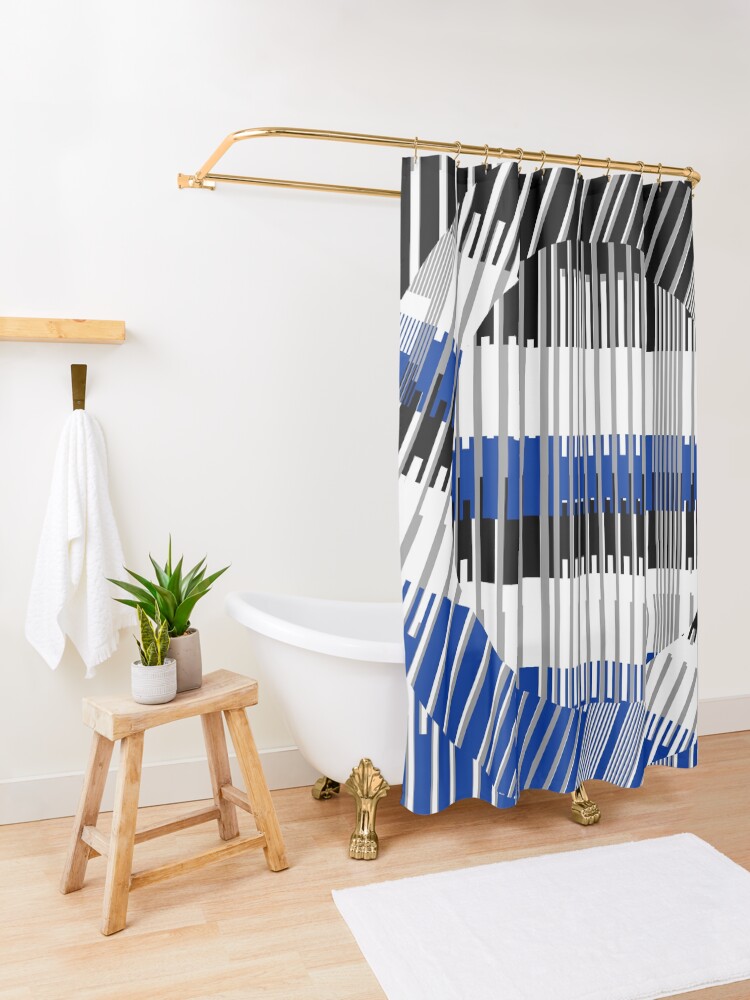 Alternate view of GLOBAL OPT XVI Shower Curtain